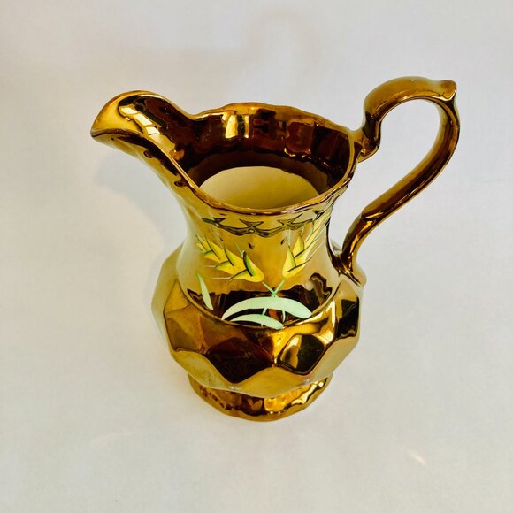 Wade England Copper 5” Ceramic Pitcher Hand Painted - Picture 6 of 15